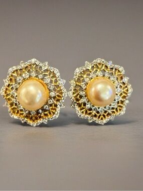 Fresh water Pearl Stud Earrings - Women Jewelry Silver 925